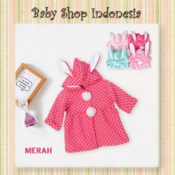 jaket bunny merah  large